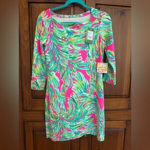 NWT Lilly Pulitzer UPF 50+ Sophie dress Raz Berry Shady Lady. Size Small S#17412